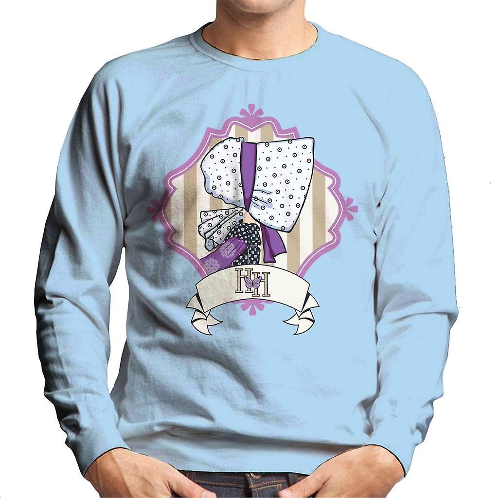 Holly Hobbie Bonnet Side Profile Men's Sweatshirt Sky Blue X-Large