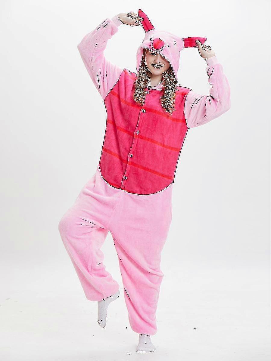 Unbrand Piglet  Pajamas Animal Costume Jumpsuit Halloween Cosplay WHBYV L