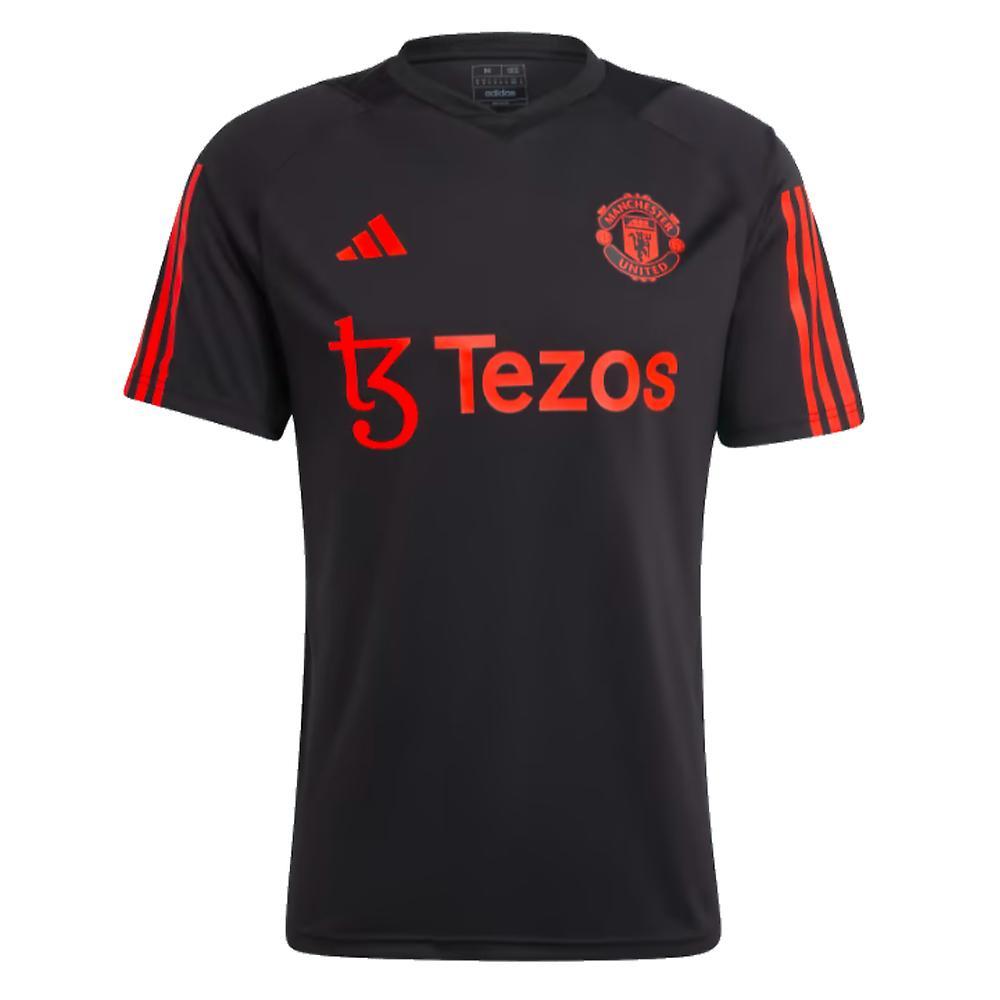 Adidas 2023-2024 Man Utd Training Jersey (Black) Large 42-44 inch Chest