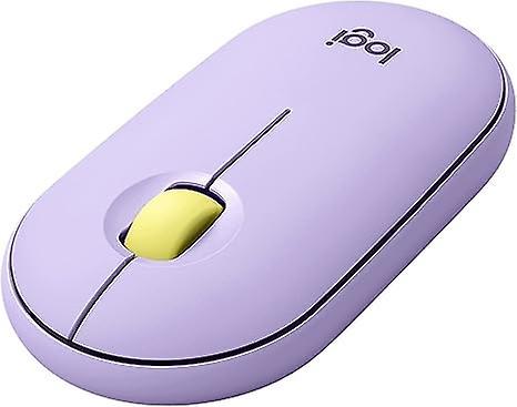 Logitech Pebble M350 Wireless Mouse，Mouse with Quiet Clicks Purple