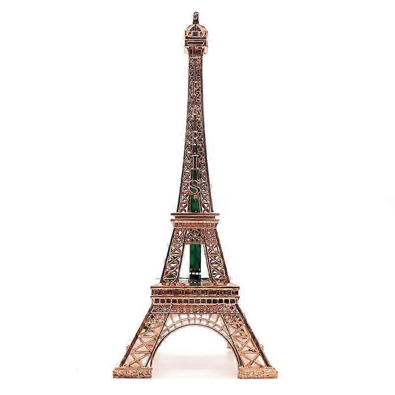 Phwj Eiffel Tower Model, Paris Eiffel Tower Statue with LED Eiffel Tower Figurine for Table Decoration, 25cm