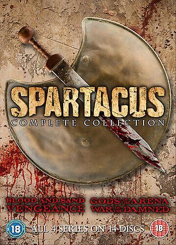 Spartacus The Complete Collection DVD (2013) Andy Whitfield cert 18 14 discs - Region 2