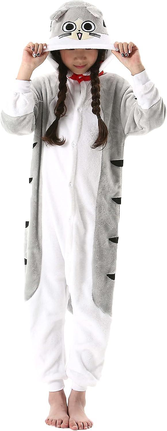 ILWHE Children Cat  Pajamas Animal Costume Jumpsuit Halloween Cosplay 125