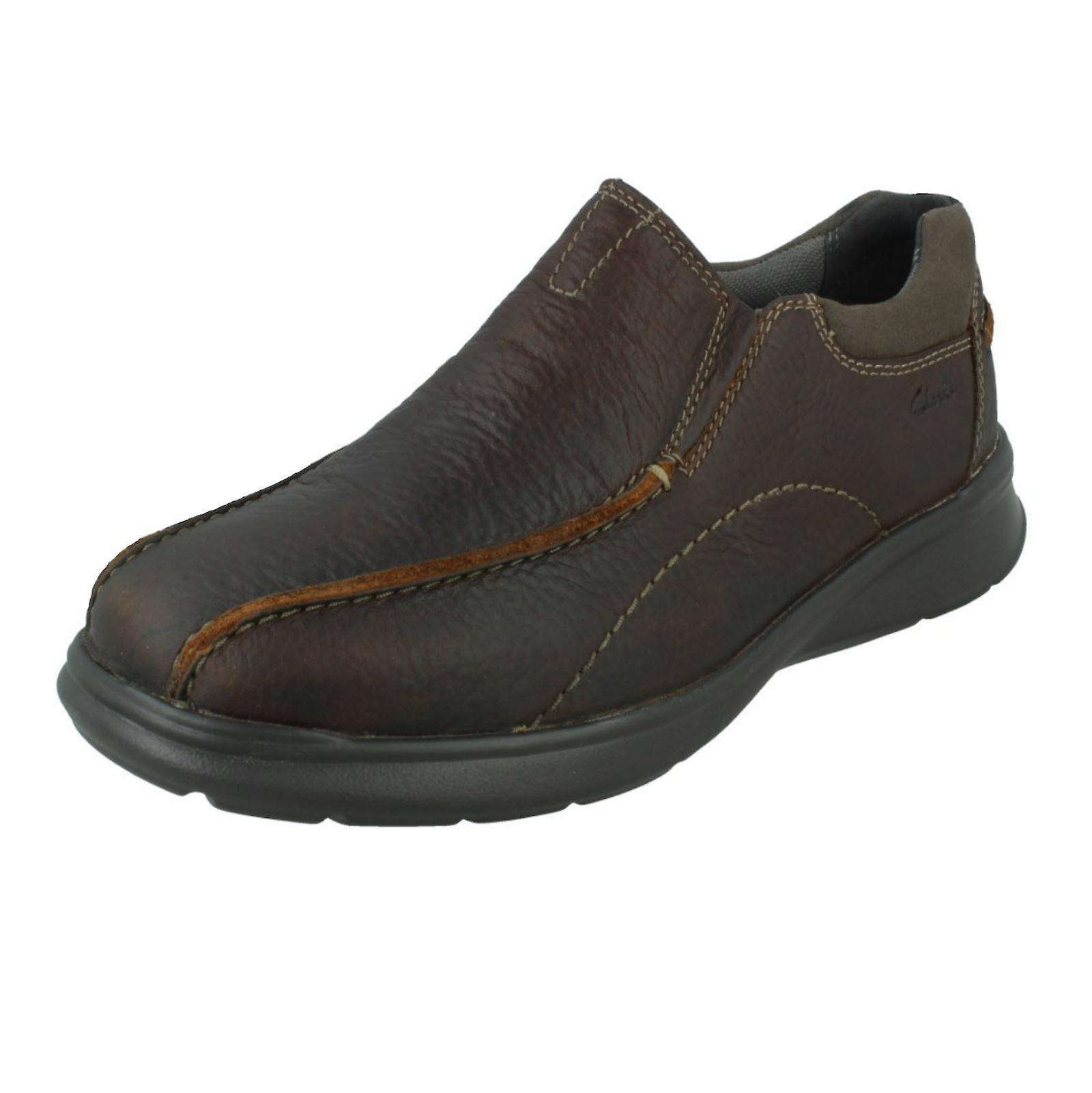 Mens Clarks Casual Slip On Shoes Cotrell Step Brown UK 8