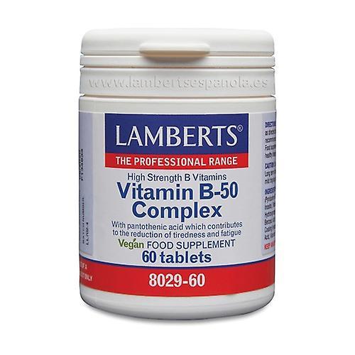 Lamberts Vitamin B-50 Complex 60 Tablets