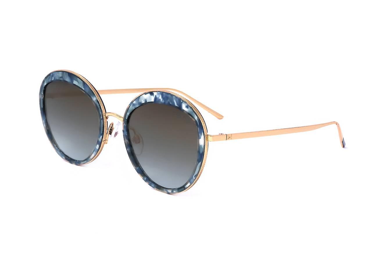 Sunglasses Hickmann HI3052 E04 MARBLED BLUE/GOLD 53/21/145 WOMAN 53 mm