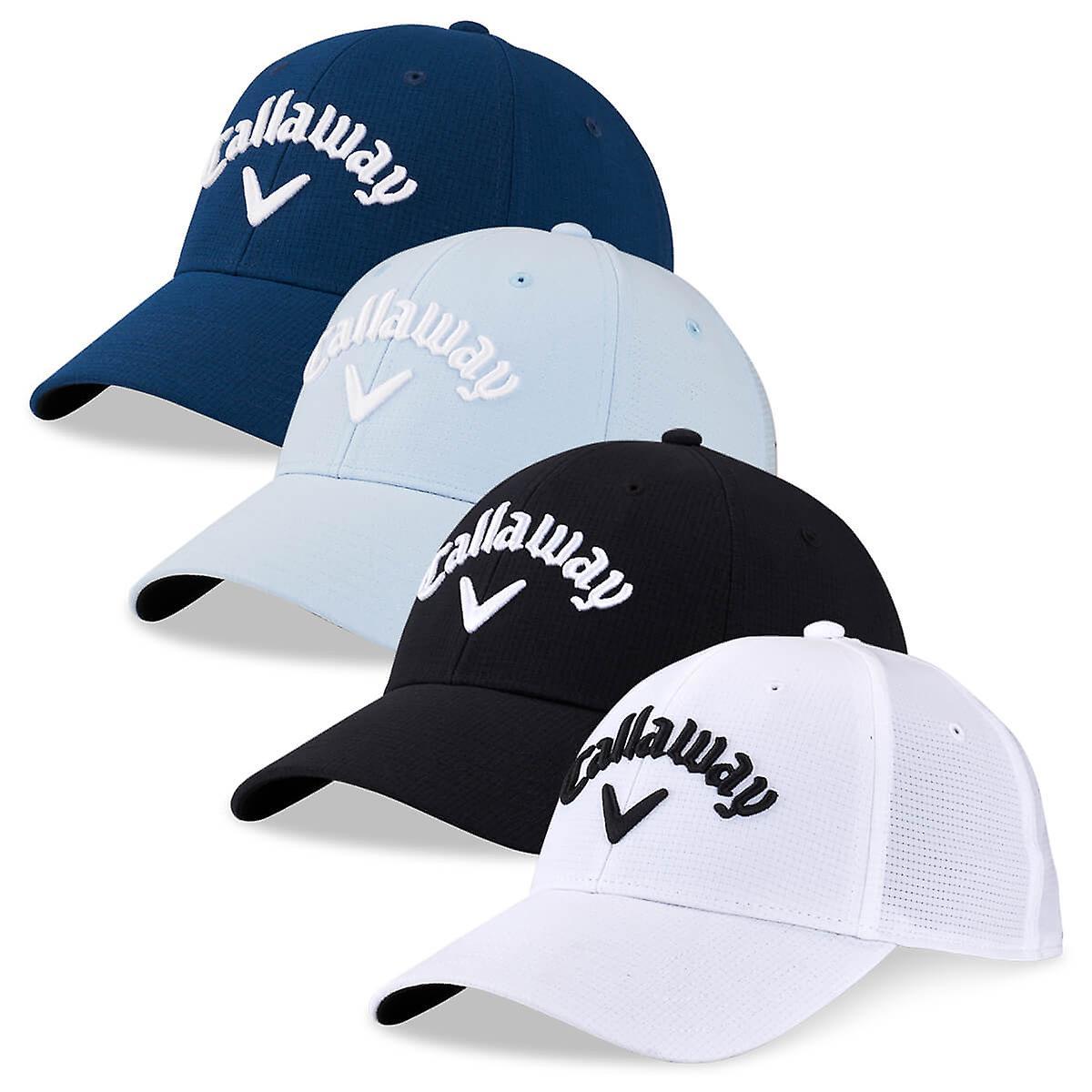 Callaway Golf 2024 Juniors Junior Tour High Profile Structured Wicking Cap Glacier/White One Size