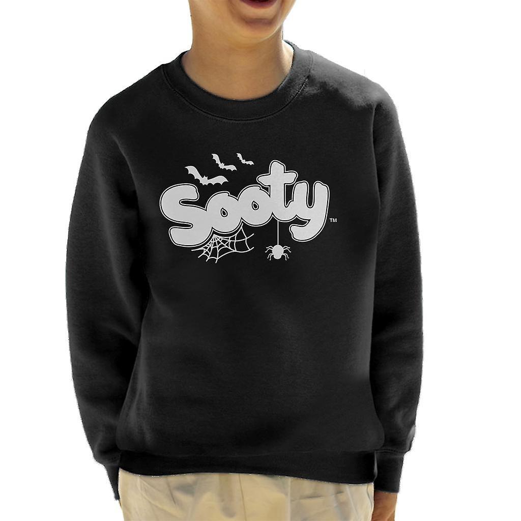 Sooty Halloween Glow In The Dark Logo Kid's Sweatshirt Black Small (5-6 yrs)