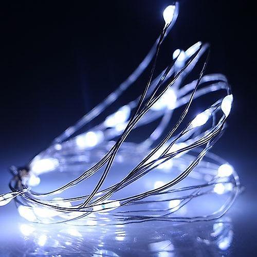 Slowmoose Waterproof Led Flash Modes String Lights For Decoration White 2M 20LEDS / 2 modes