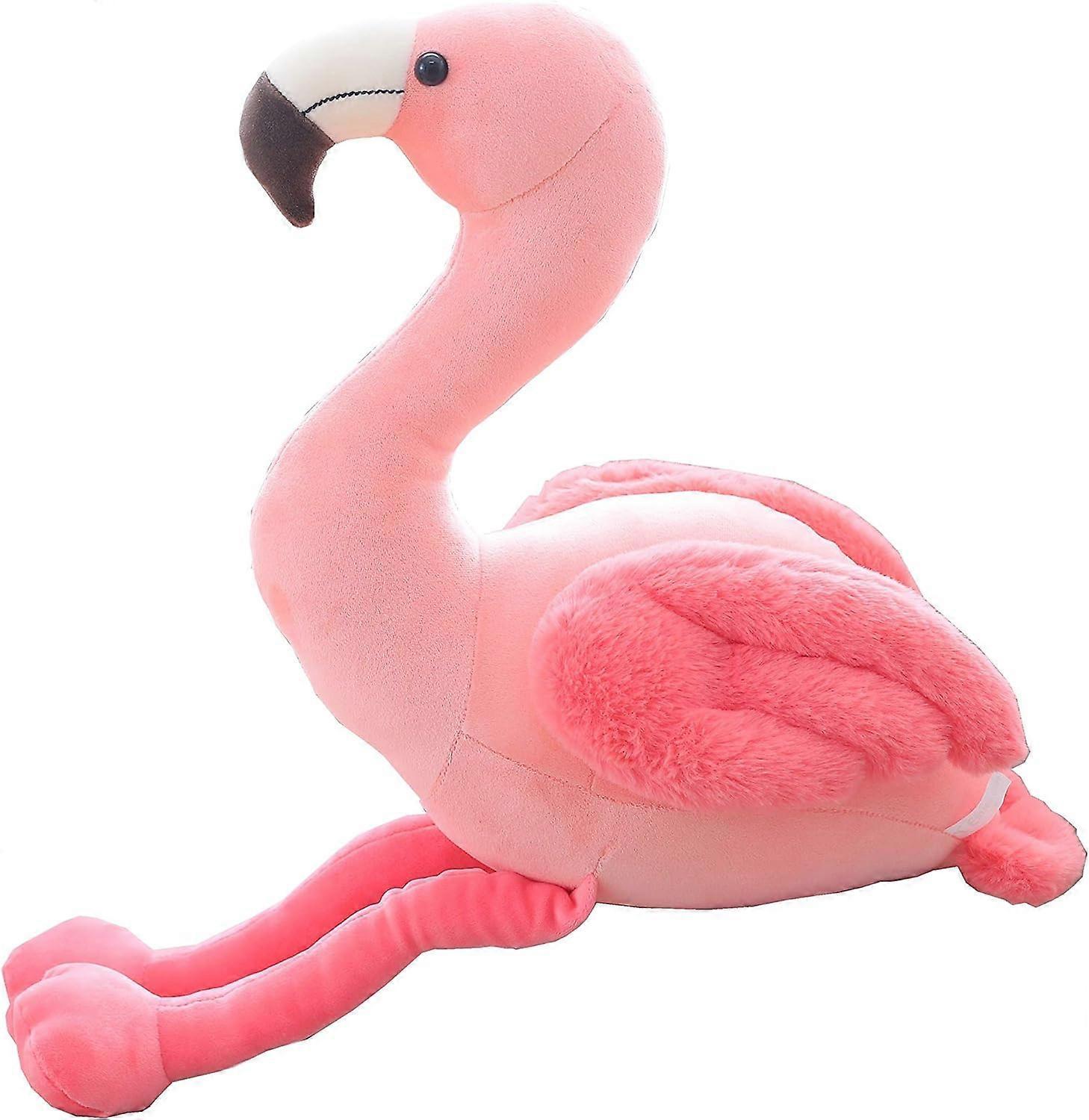 HEYONE 19inch Soft Plush Flamingo Stuffed Animal Toys, Pink Flamingo for Girls Kids Birthday Gifts & Decor - -