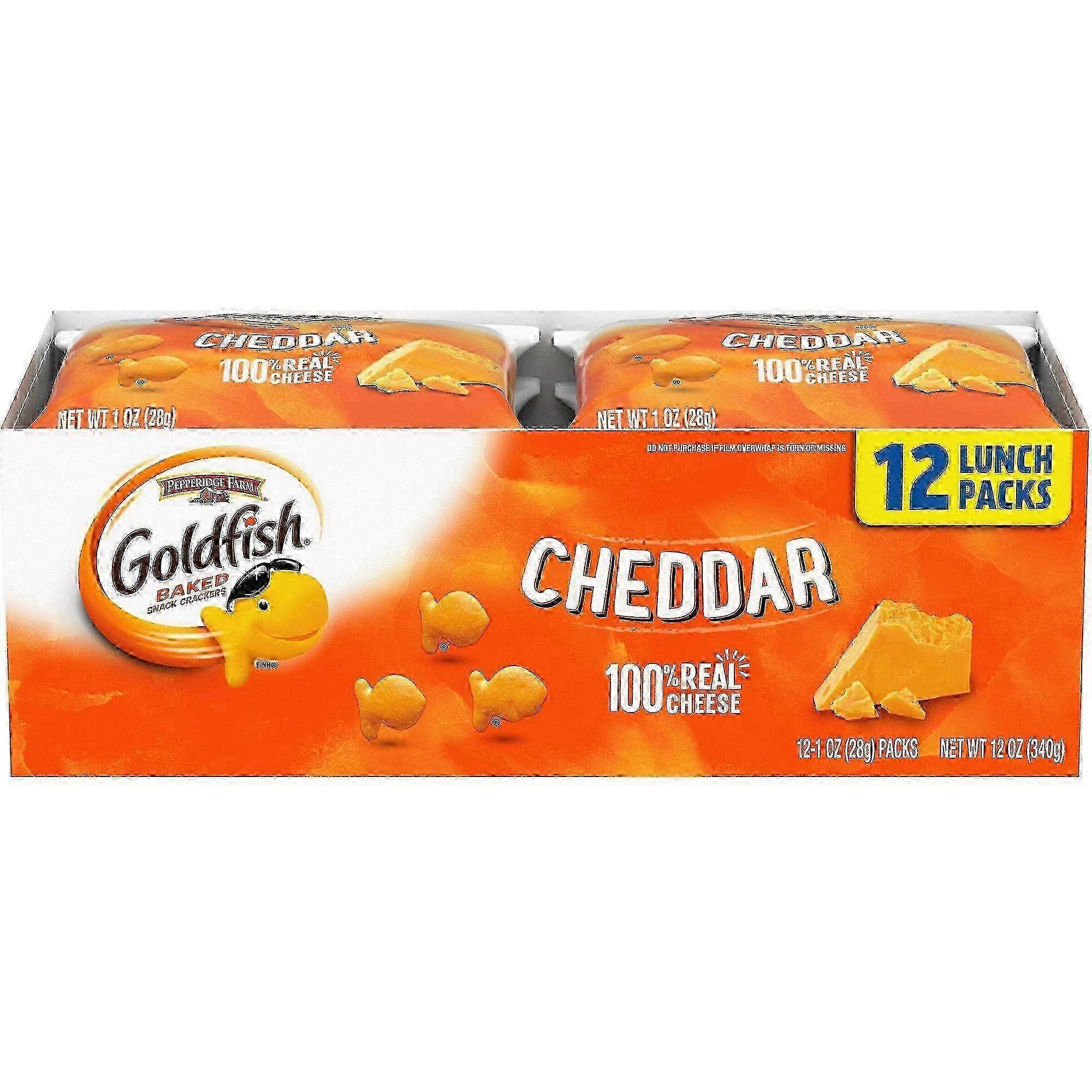 Pepperidge Farm Goldfish Cheddar Cracker Lunch Packs, 12 Ea