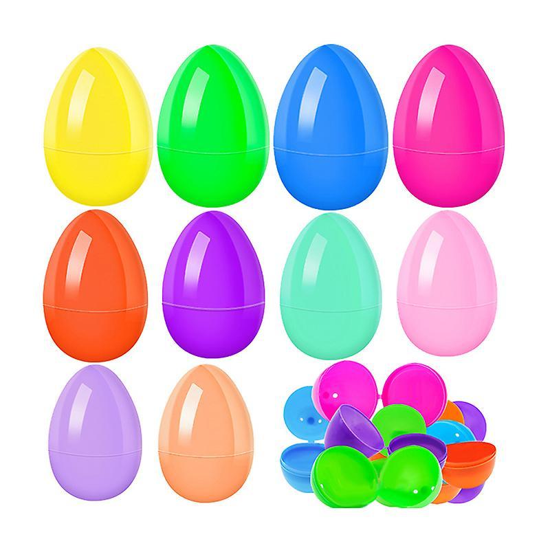 unbrand 36/24/12Pc Fillable Easter Eggs Plastic Colorful Easter Eggs Easter Decor 6cm 36pcs Random Color