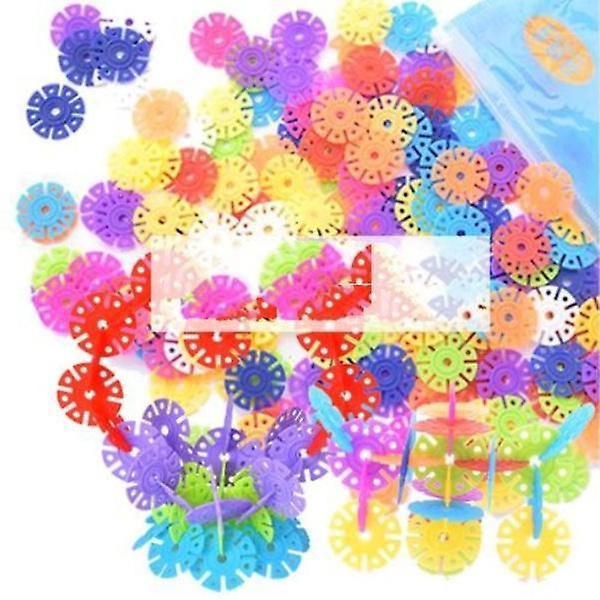 Slowmoose 3d Puzzle Jigsaw-plastic Snowflake And Flower Blocks For Building Model 100 Thin Snowflake