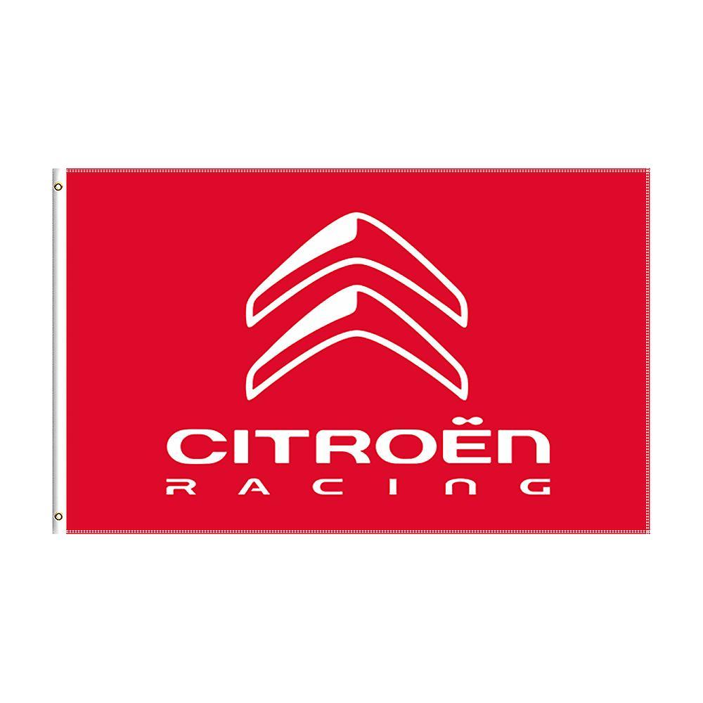 Bicaco 3x5 Ft Citroen Flag Polyester Printed Racing Car Banner For Decor 90x150cm A-243