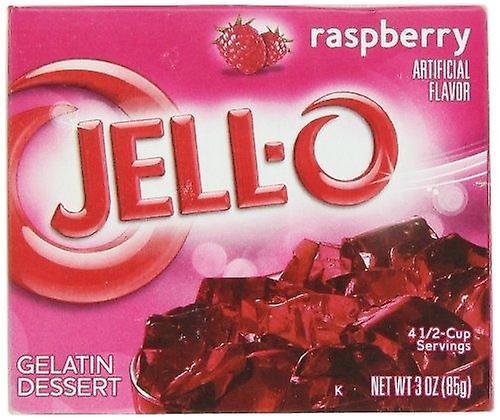 Jell-O Raspberry Instant Jello Gelatin Mix 3 oz Box