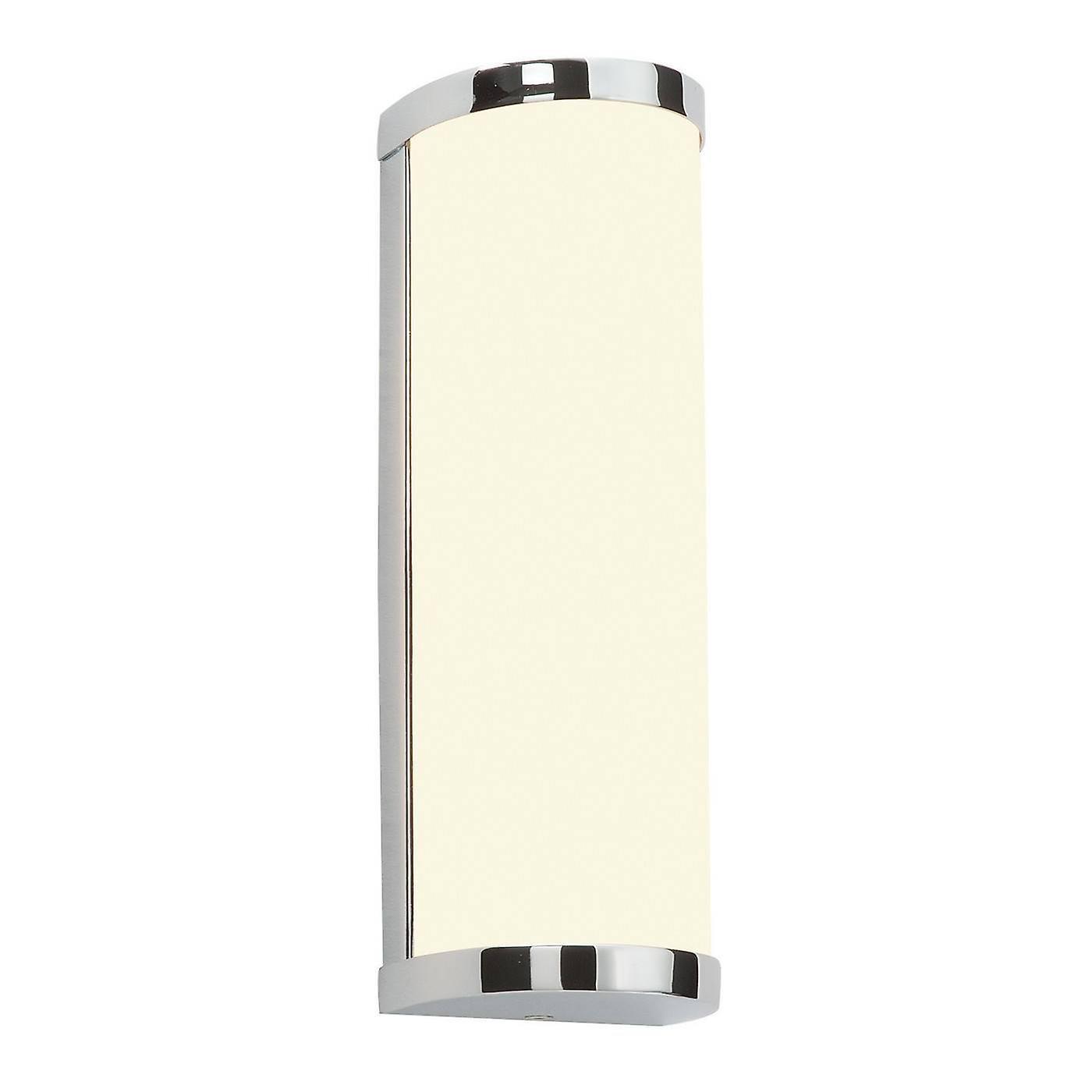 Endon Lighting Ice 2 Light Bathroom Wall Light Chrome IP44 with Opal Glass, G9