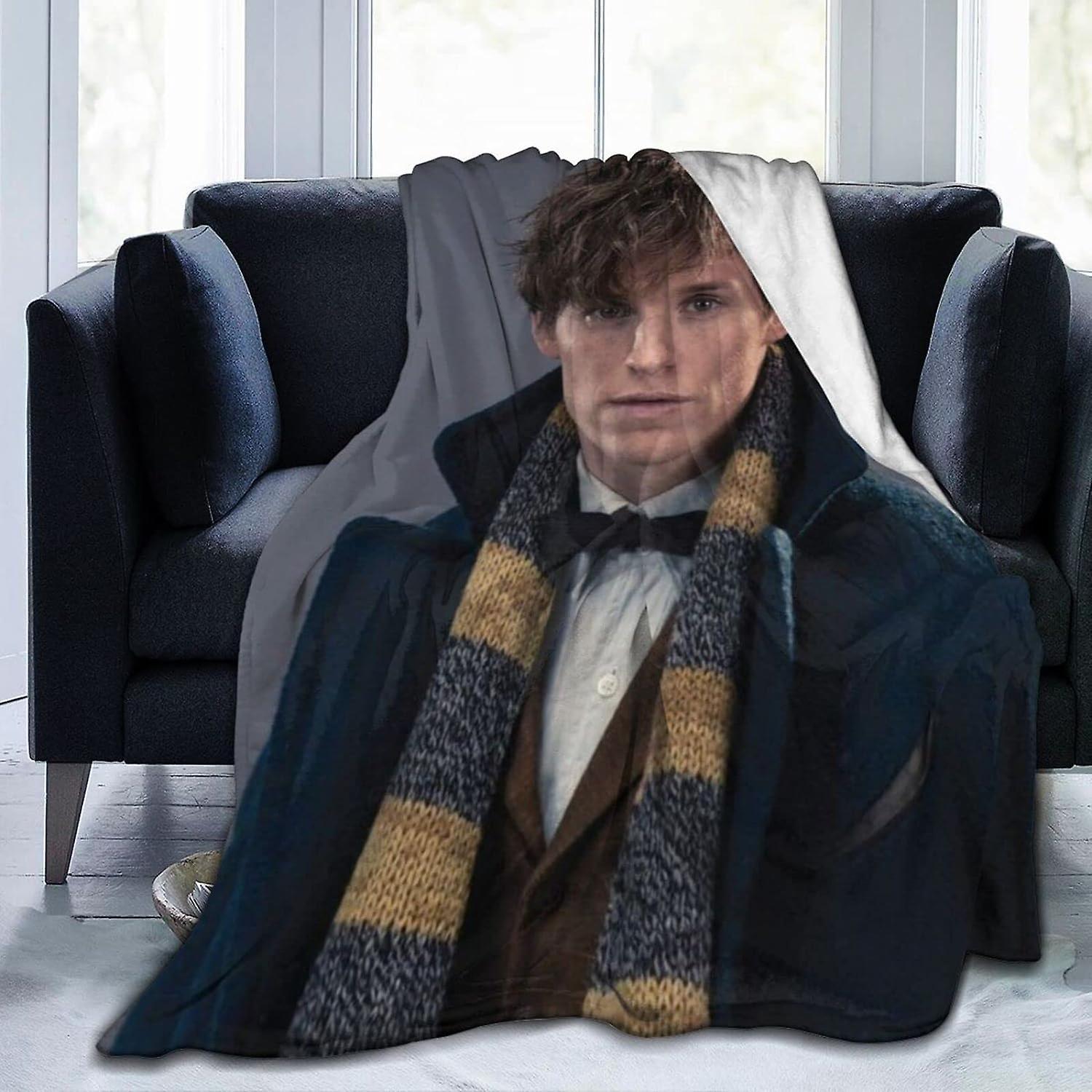 Kerota Eddie Redmayne Blanket 3D Print Plush Lamb Blanket Bedding Decor for Living Room Bedroom Dorm Decor ABD4155 50x40in 125x100cm