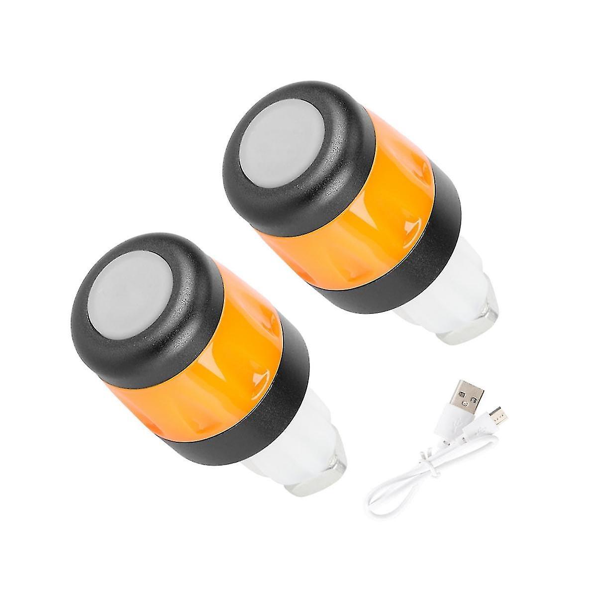 Guangzhou Yunlong Trading Co., 2Pcs Electric Scooter Handlebar Lights LED Warning Light Handlebar End Plugs Waterproof Turn Signal