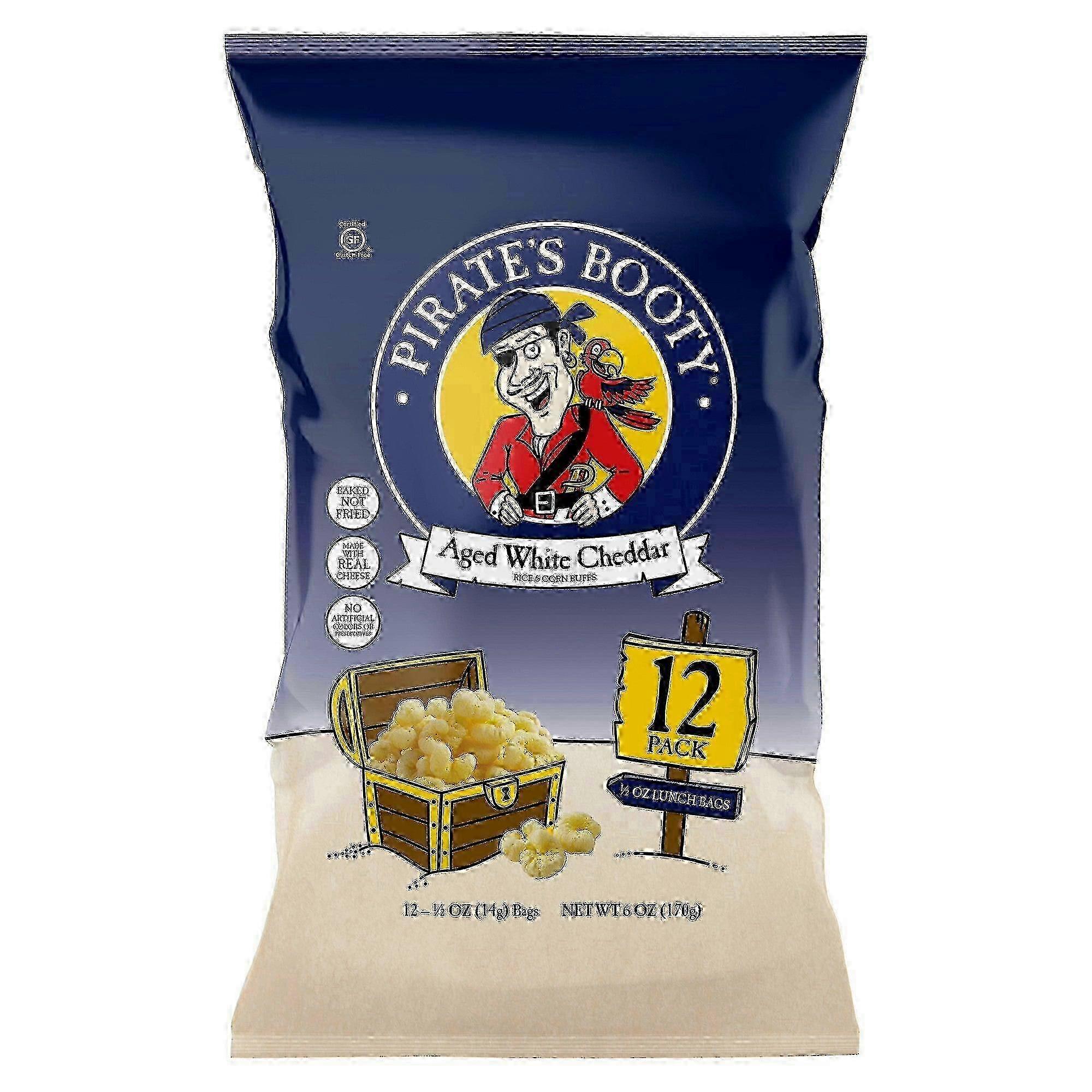 Pirate's Booty Aged White Cheddar Puff Pack, 12 Ea