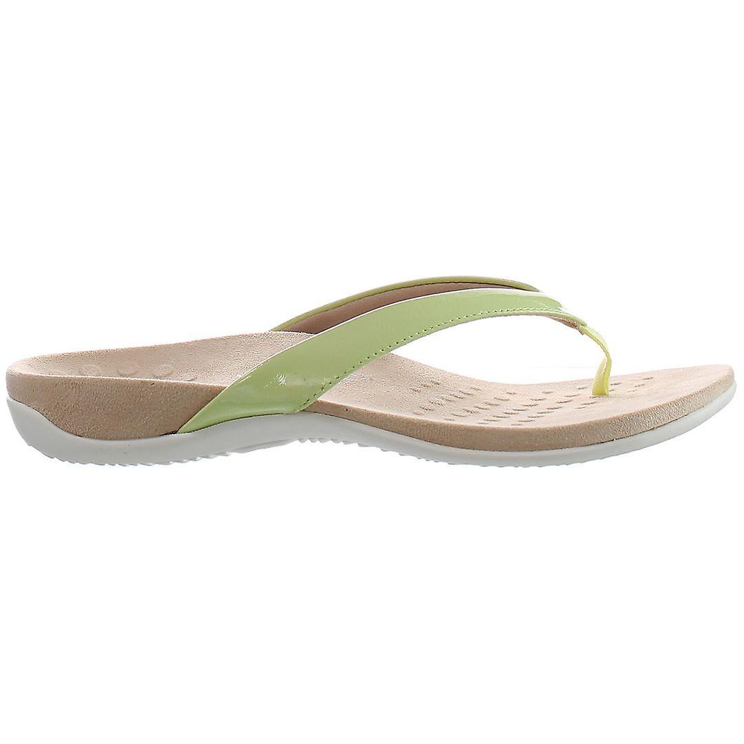 Vionic Dillon Slip-On Green Patent Leather Womens Flip-Flops H8215L3301 UK 8 EU 41 US 10