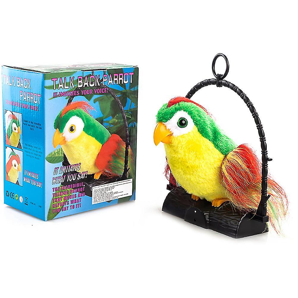 Electronic Talking Parrot Plush Toy - Repeats What You Say - Fun Birthday Present for Kids