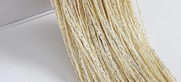 Slowmoose Beads String Thread Curtains - Window Wall Panel Room Divider, Doorway, Wedding Beige 3x2m