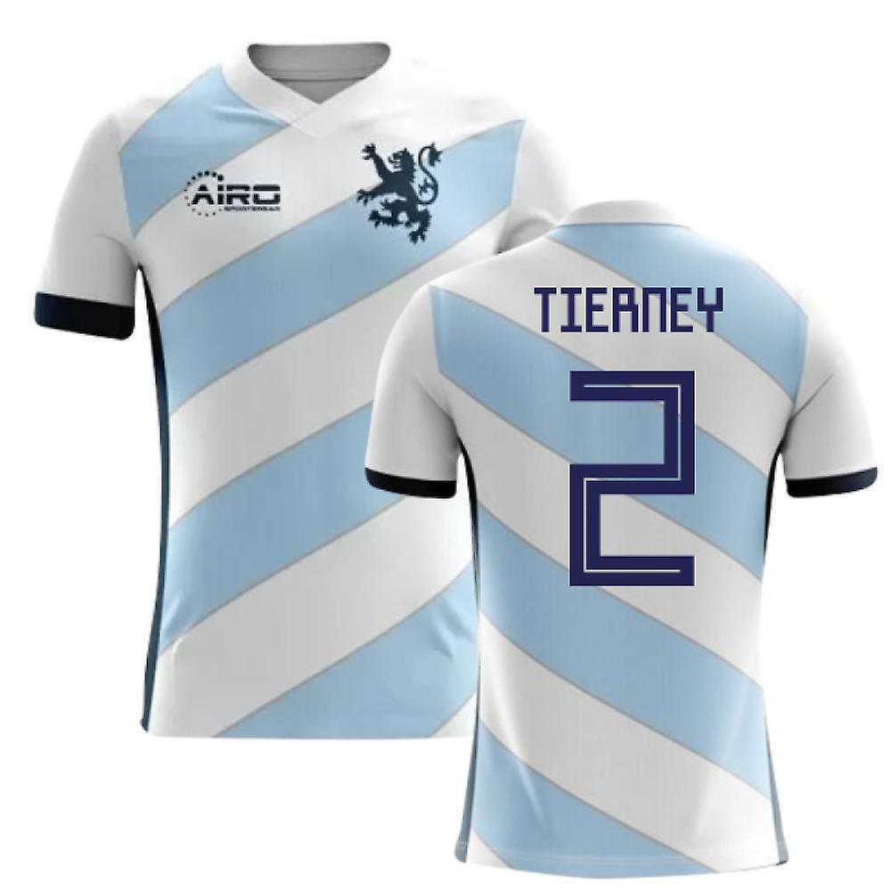 Airo Sportswear 2023-2024 Scotland Away Concept Football Shirt (Tierney 2) White XXL 50-52 inch Chest (124/136cm)