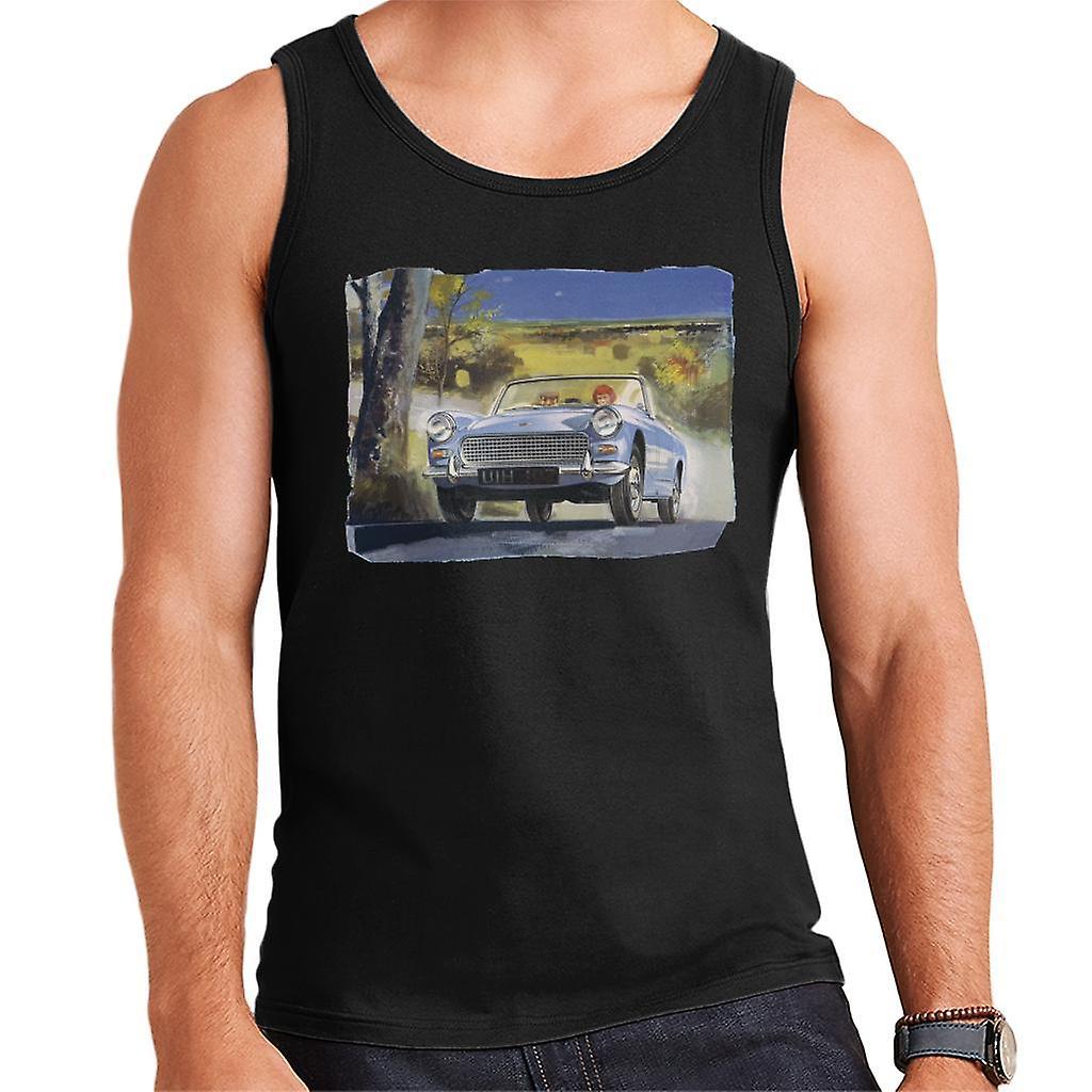 Austin Healey Countryside Background British Motor Heritage Men's Vest Black XX-Large