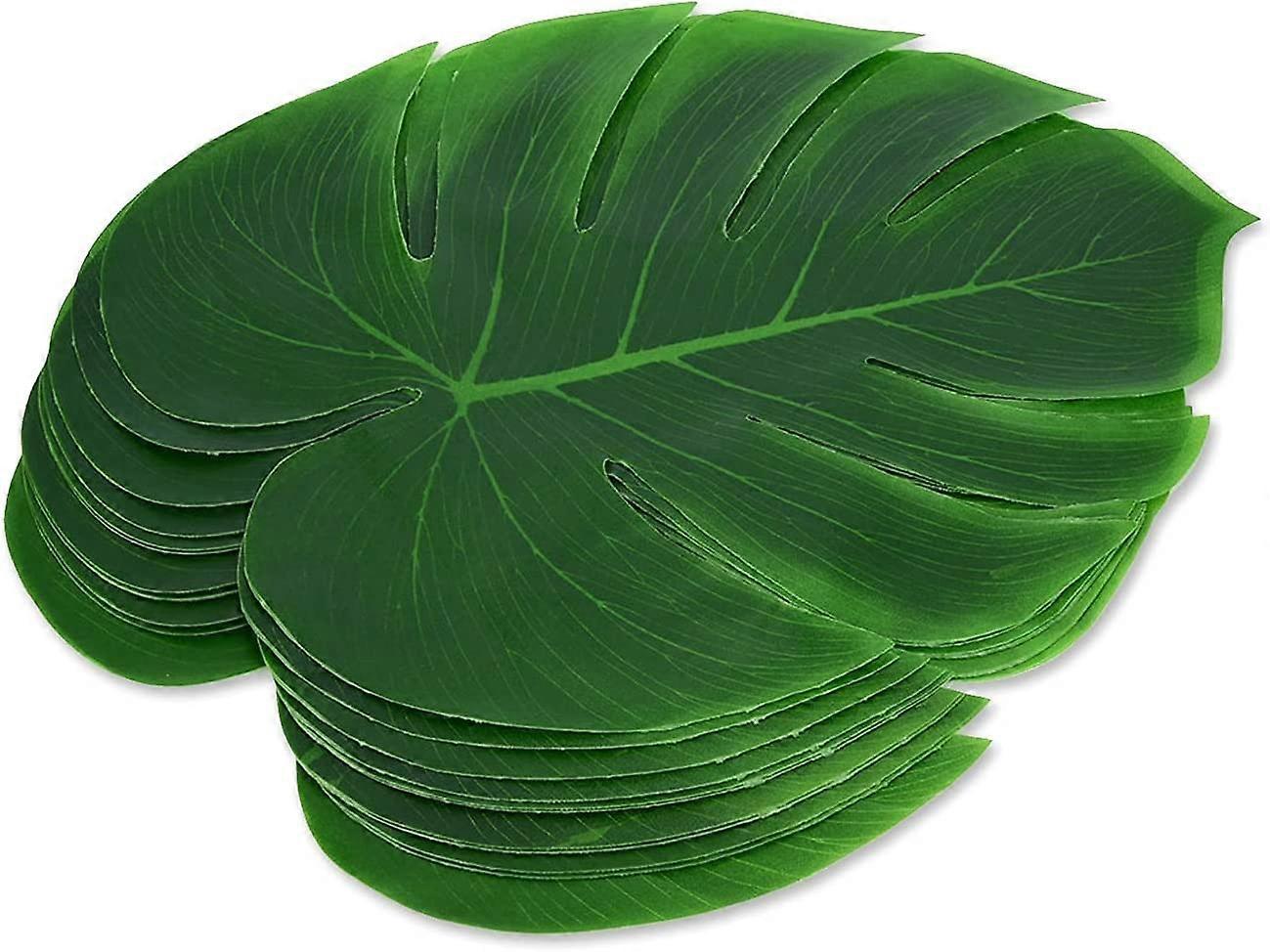 Shindat 12pcs Artificial Palm Leaf Placemat