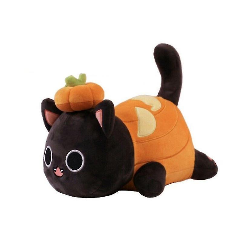 Darmowade 10 Inch Cat Stuffed Animal Plush Pillow Soft Meemeows Cat Plush Doll Birthday Gift For Kids Fans Pumpkin Cat