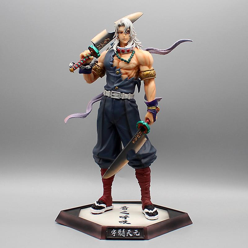 unbrand 31cm Anime Demon Slayer Action Figure Uzui Tengen Figure Pvc Statue Model Toys One Size