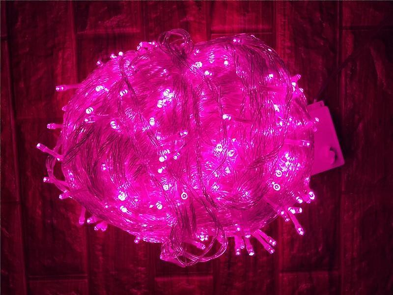 Slowmoose Led String Lights For Christmas, Party And Garden pink 10M 100LED