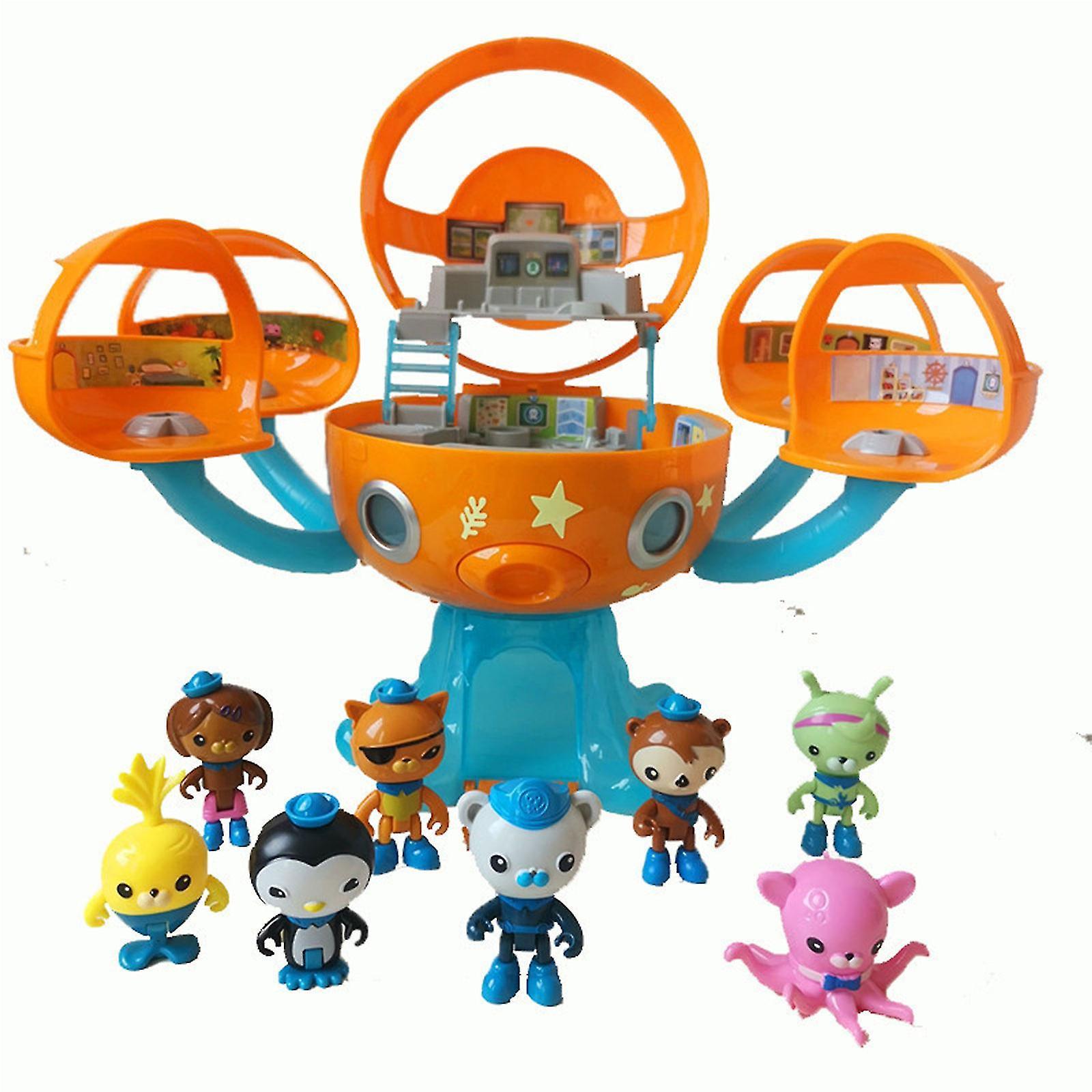 Octonauts Playset Octonauts Octopod Playset | 8 Pieces with Deep Sea Captain Barnacles & Gup