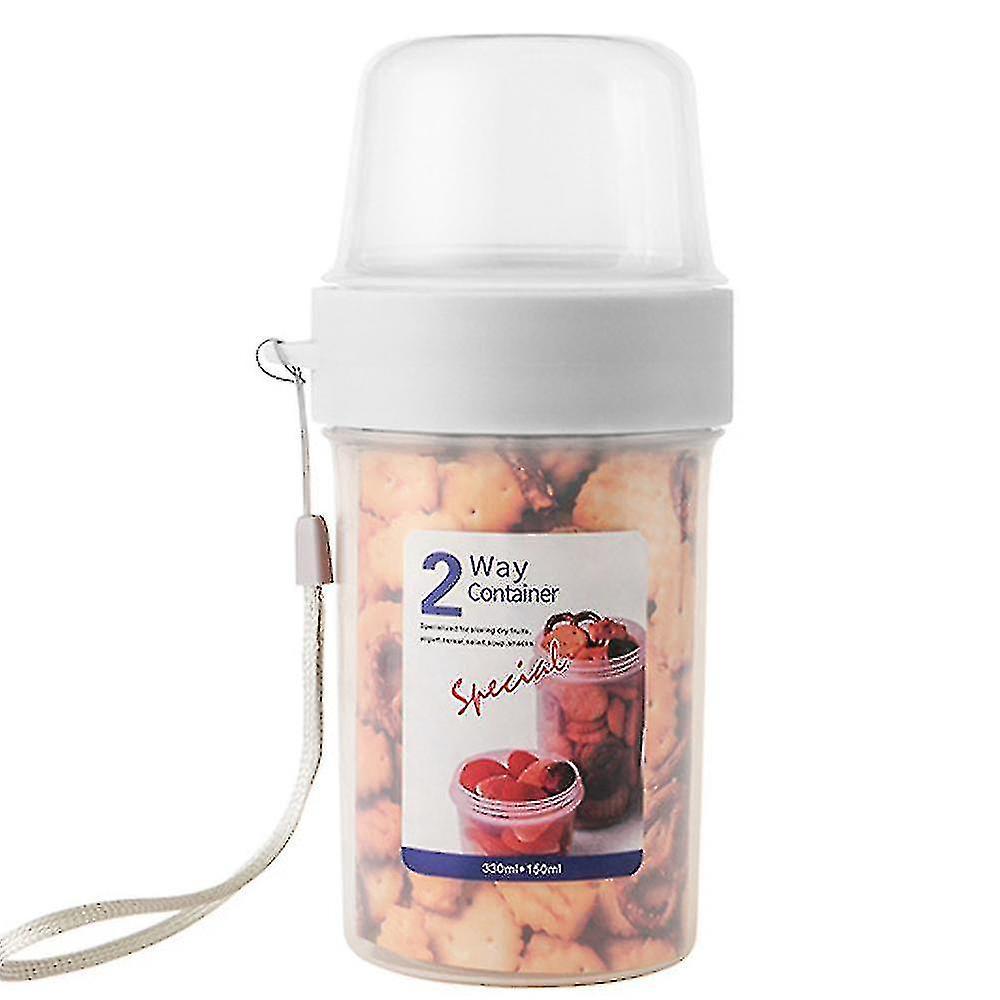 Yuntianzun Breakfast On The Go Cupsyogurt Portable Cups Large Capacity Sealed Double Layer Food Container With Cereal Oatmeal Or Fruit Container