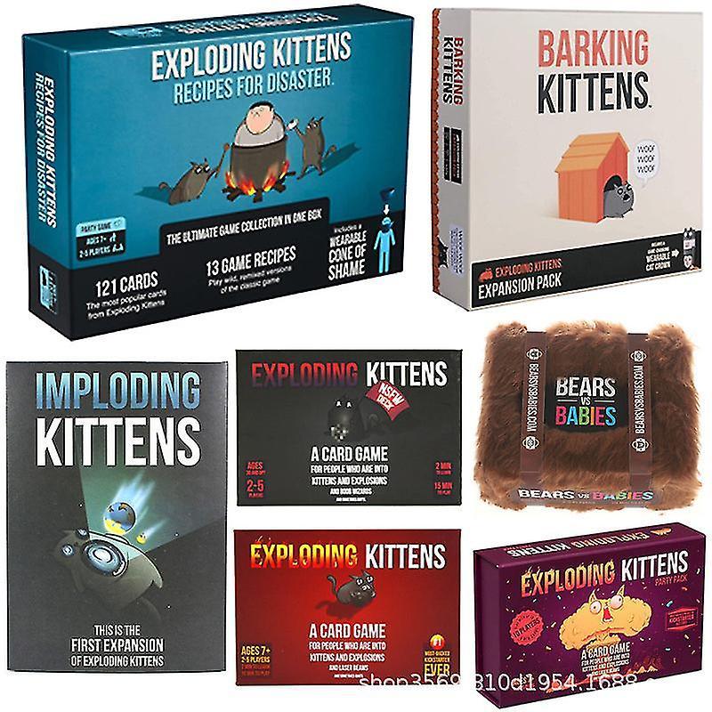 Transpeed Exploring Kittens Party Toy Card Game Family Party Exploring Kittens Card Game streaking kittens