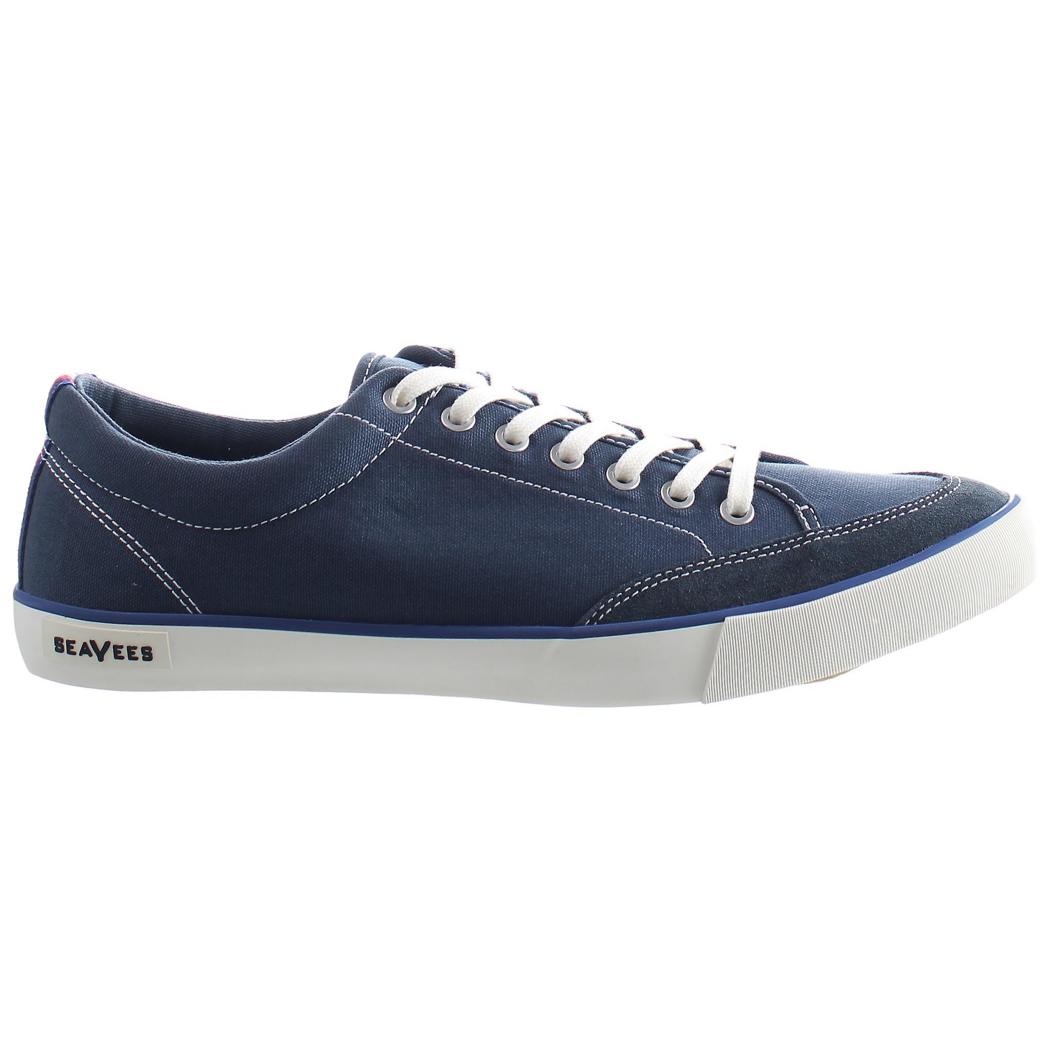 Seavees Westwood Lace-Up Blue Canvans Mens Plimsolls UK 10 EU 44 US 11