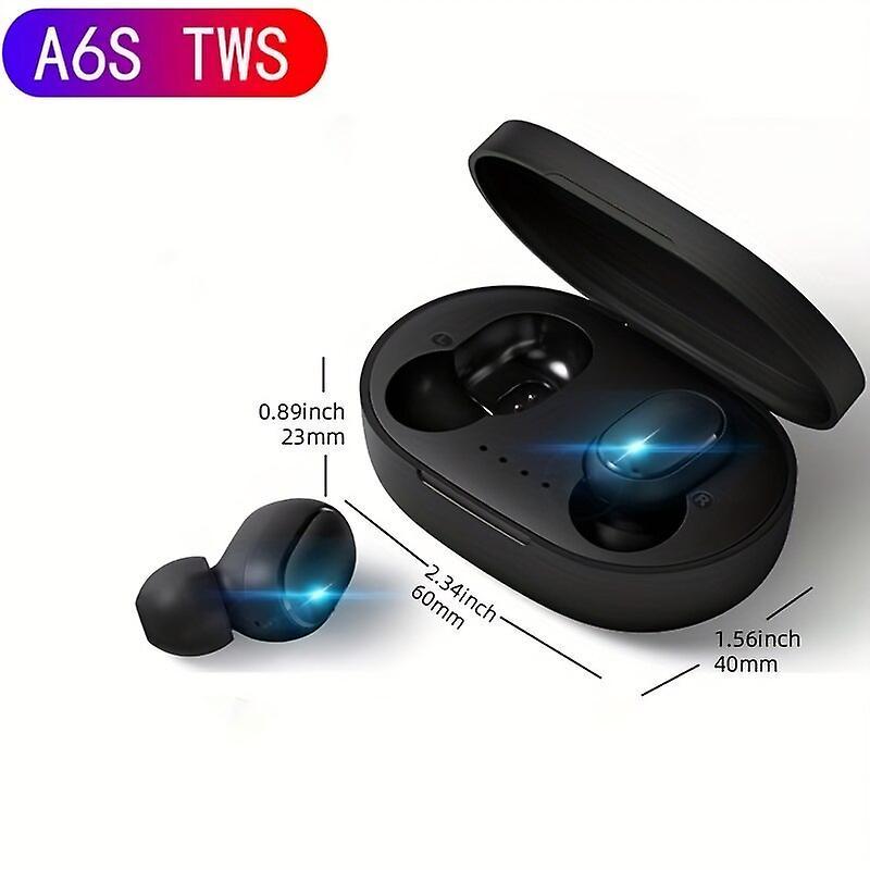 Earphone Tws A6s Wireless Earphones Bluetooth Headphones Sport Headset Stereo Fone Bluetooth Earbuds For Xiaomi Hu Iphone Headphones & Headsets Black