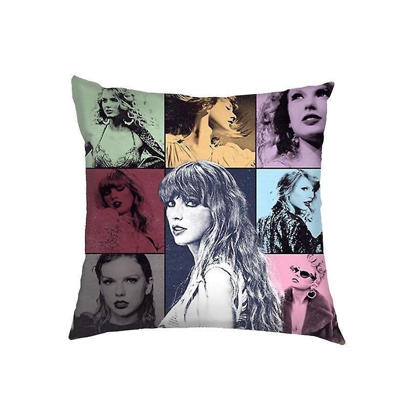 Ochime Taylor Swift Cushion Cover Square Throw Pillow Case Music Fans Swifties Gift Home Decor For Couch Sofa Bed Car B