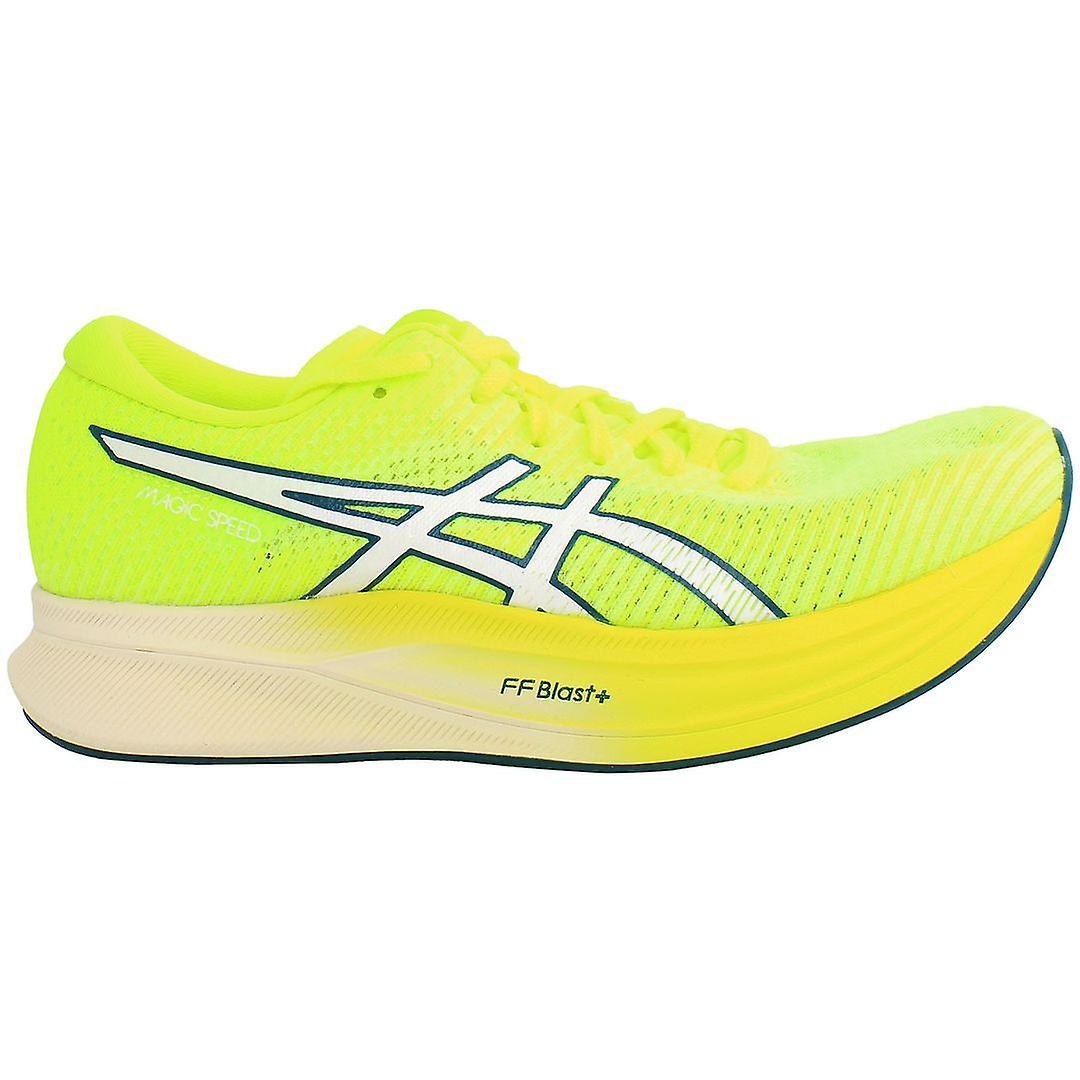 Asics Magic Speed 2 Lace-Up Yellow Synthetic Womens Trainers 1012B274_750 UK 5 EU 38 US 7