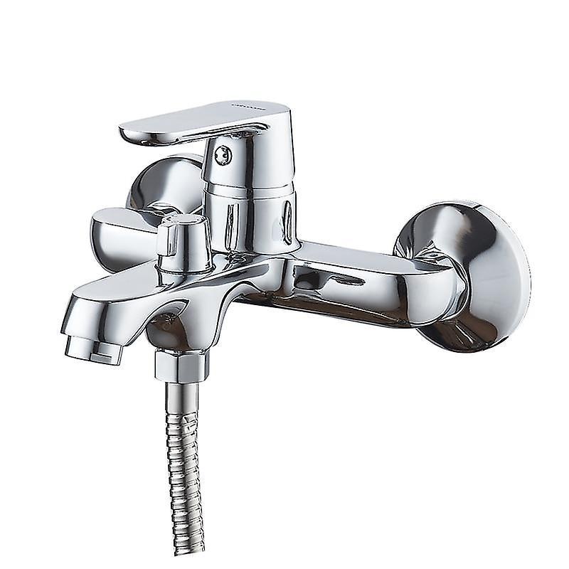 Slowmoose Classic Colorful Bathtub Faucet Shower Set Silver