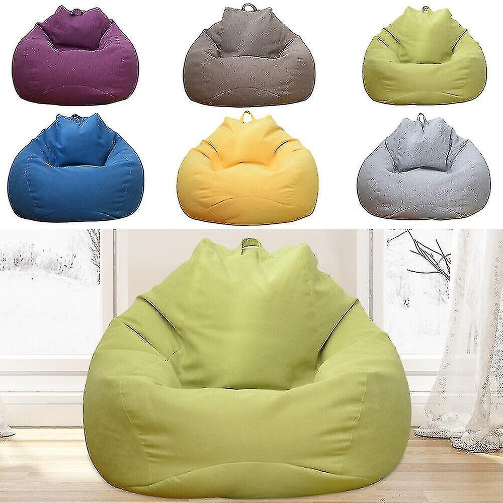 Guangzhou Yunlan Trading Co., Extra Large Bean Bag Chairs Sofa Cover Indoor Lazy Lounger For Adults Kids Khaki 80x90CM