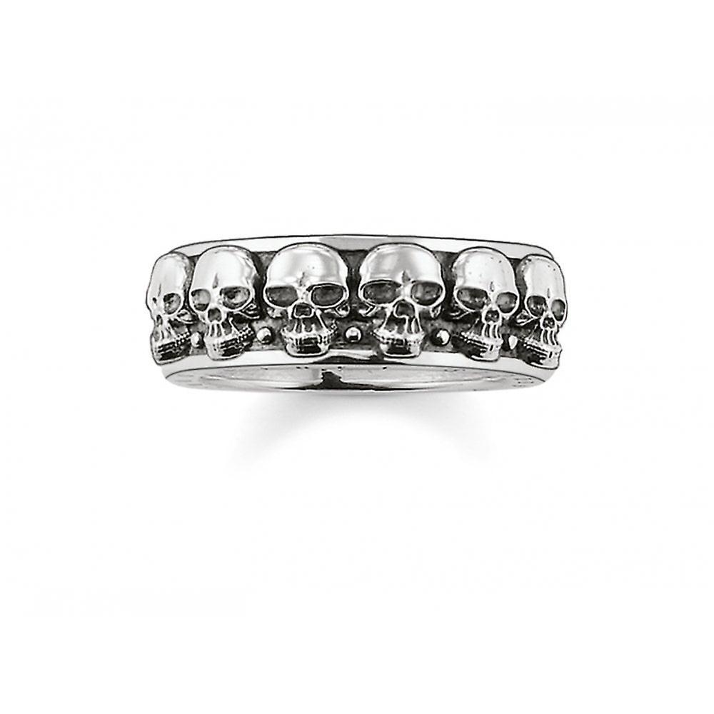 Men's Thomas Sabo Sterling Silver Thomas Sabo The Skulls Ring TR1878-001-12 Size 58