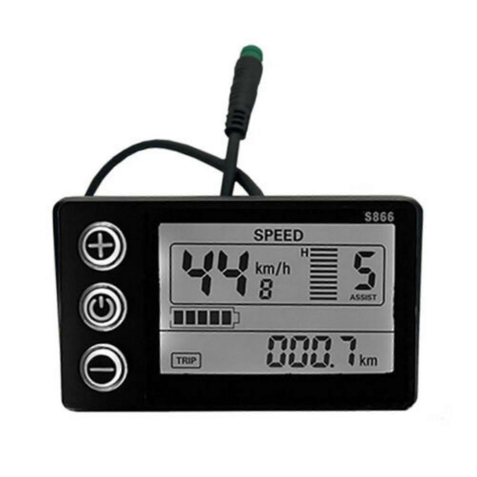 Yiwanb Electric Bike Lcd Display Meter Control Panel For E-bike Scooter S866 24-48v fq