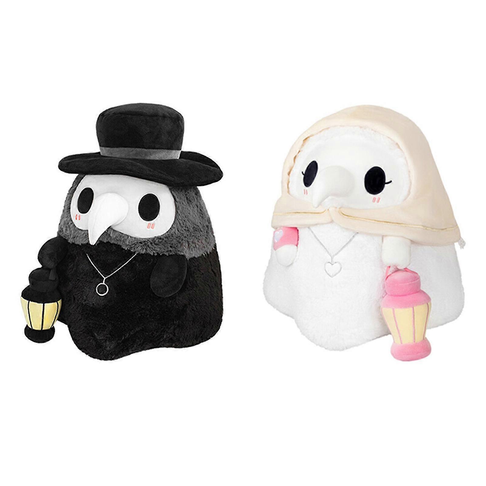 Camila Fluffy Plague Doctor With Glow In Dark Lantern Plush Toy Gift For Kids Family Friends-COLORPlague Doctor Plague Nurse