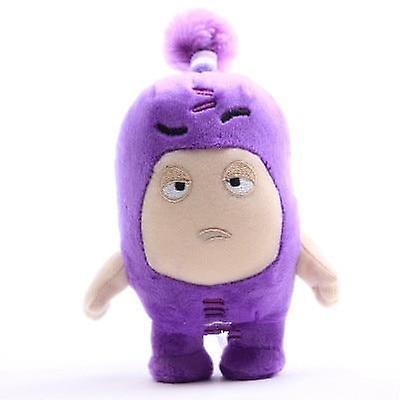 Slowmoose Oddbods Cartoon Cute Soft Fuse, Pogo, Bubbles Plush Doll Purple 18cm