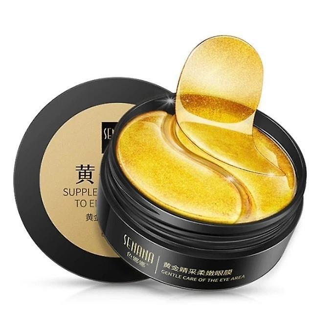 Slowmoose Anti Puffiness Eye Patches Face Care, Anti Wrinkle Sleep Masks Dark Circles Gold