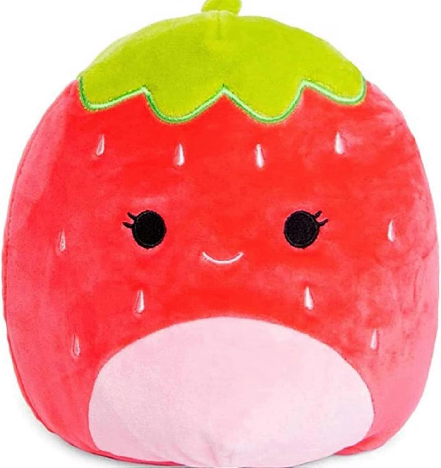 Baicccf Strawberry Plush Toys 11" Maui The Strawberry - Ultrasoft Stuffed Animal Plush Toy, Soft Plush Doll Hugging Plush Pillow Red 11 Inch