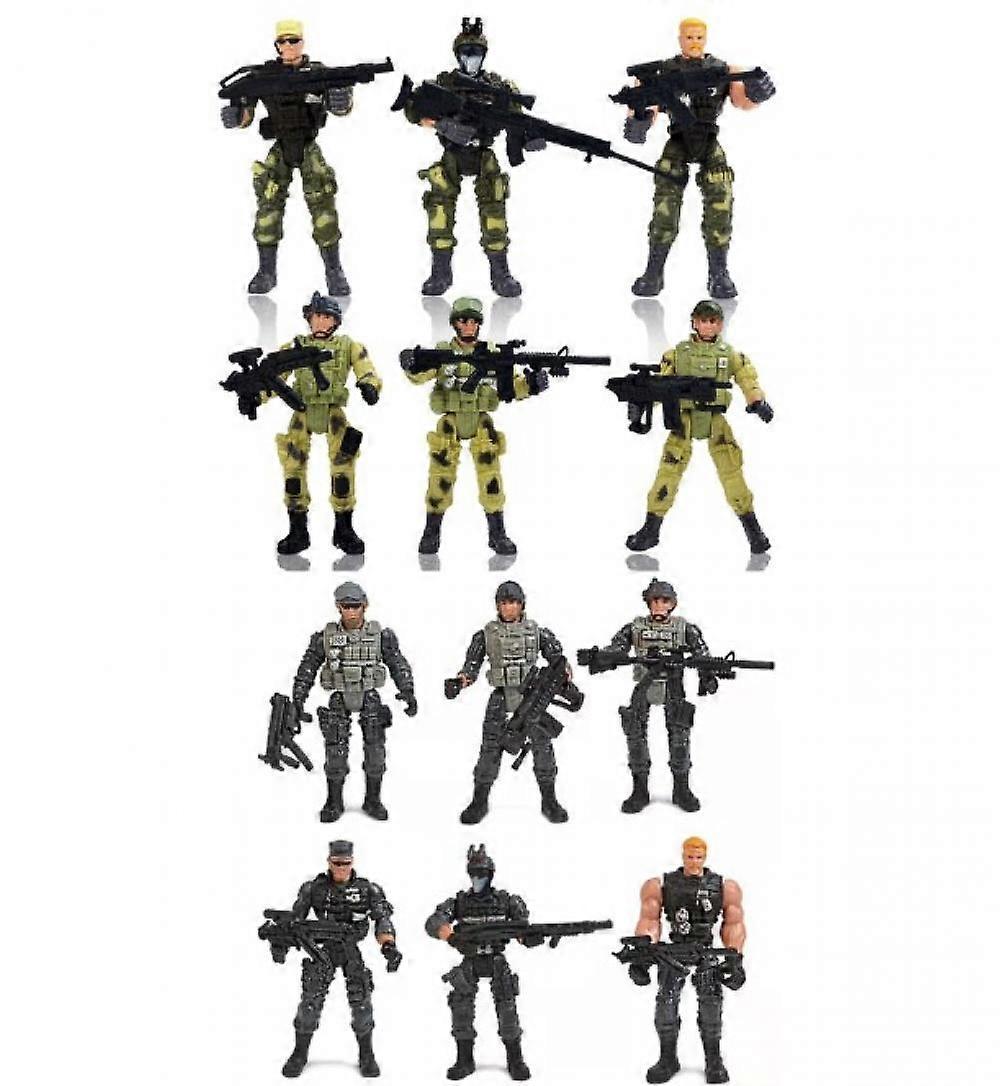 Phwj Action Figure Toy Soldiers with Weapon/Military Figures Sets 12 Action Figure Toy Soldiers with Weapon/Military Figures Sets - Weapons Militar...