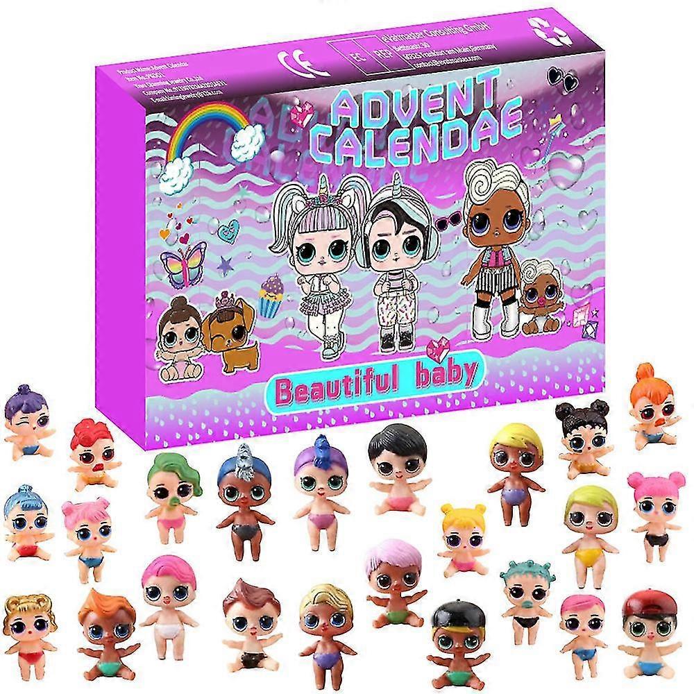 Magene 24 Days 2022 Christmas Doll Advent Calendar Countdown Calendar With Surprise Toys Gifts