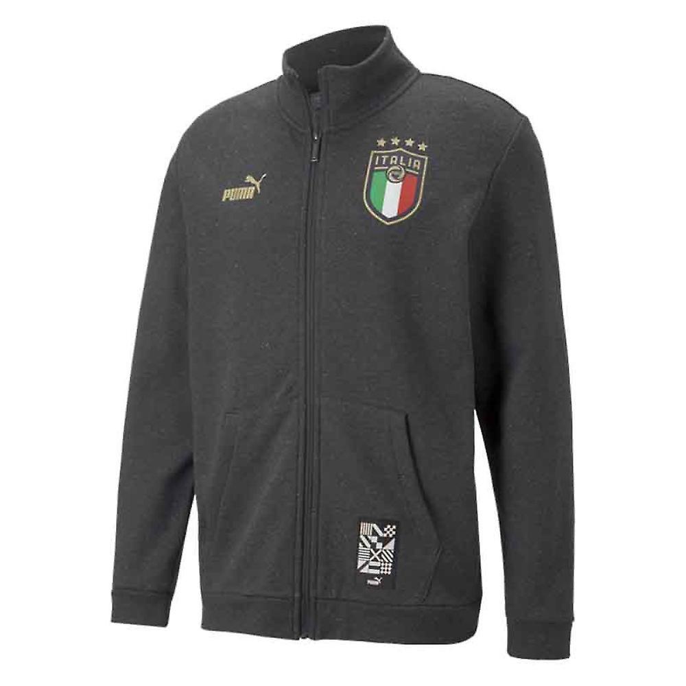 Puma 2022-2023 Italy FtblCulture Track Jacket (Dark Grey) Medium Adults